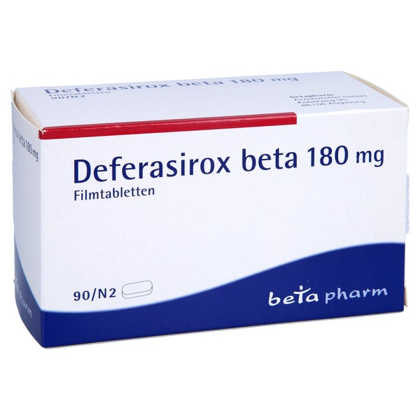 Deferasirox beta 180 mg Filmtabletten 90 St