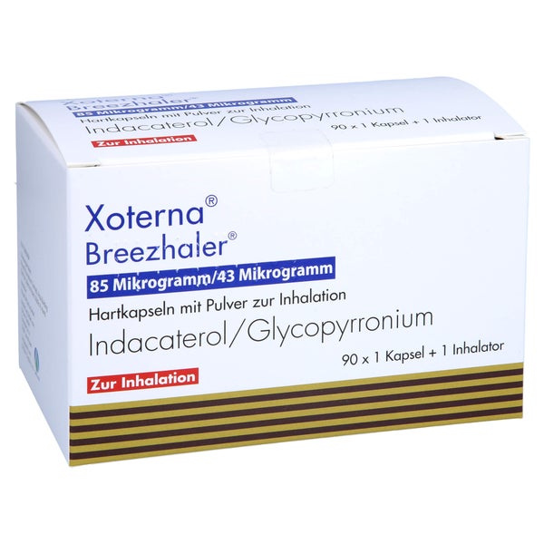 XOTERNA Breezhaler 85 µg/43 µg Hartk.m.Plv.z.Inh. 3X30 St
