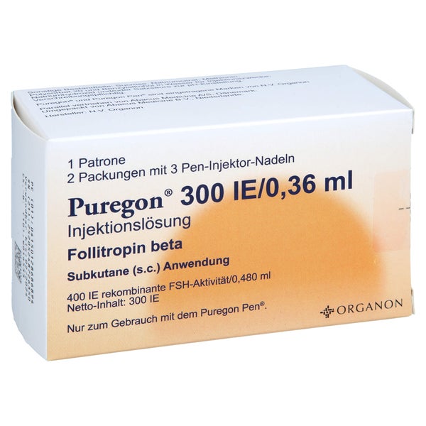 PUREGON 300 I.E./0,36 ml Injekt.-Lsg.i.Pat.+6 Nad. 1 St