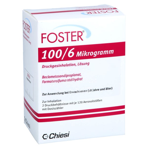 Foster 100/6 µg 120 Hub Dosieraerosol 2 St