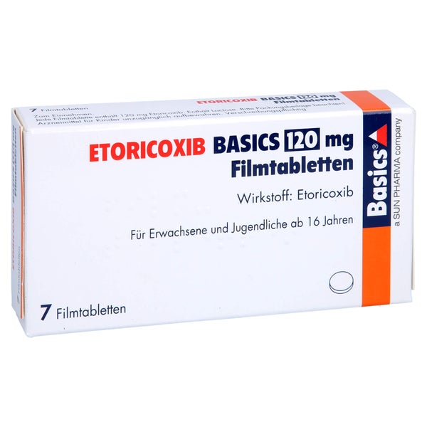 Etoricoxib Basics 120 mg Filmtabletten 7 St