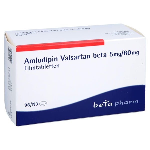 AMLODIPIN Valsartan beta 5 mg/80 mg 98 St