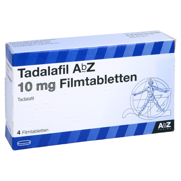 Tadalafil AbZ 10 mg Filmtabletten 4 St