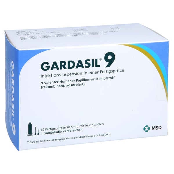 Gardasil 9 Inj.-sus.i.e.fertigspritze 10 St