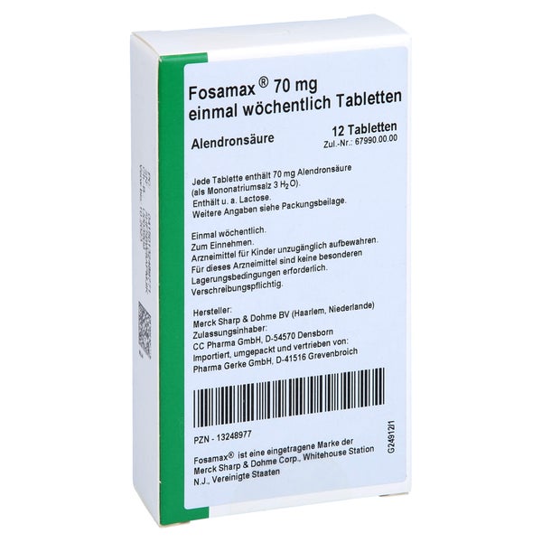 Fosamax 70 mg 1x wöchentlich Tabletten 12 St