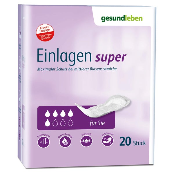 Gesund Leben Einlagen super 20 St
