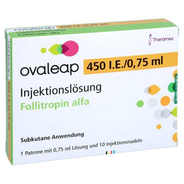 OVALEAP 450 I.E./0,75 ml Zyl.Amp.+ 10 Pen Inj.Nad. 1 St