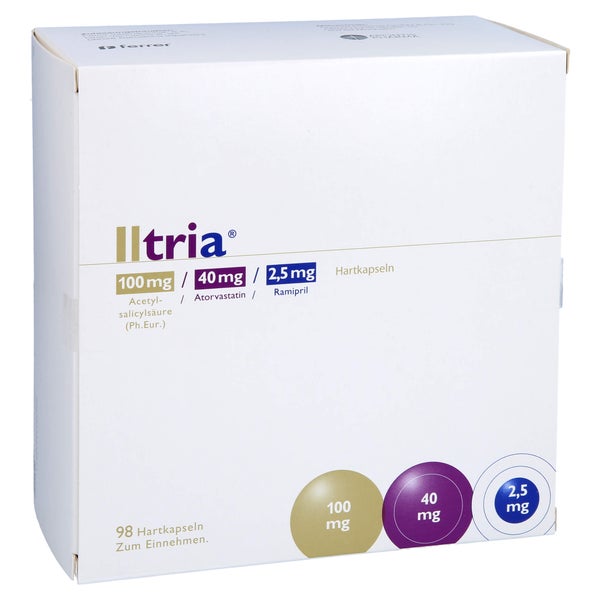 Iltria 100 Mg/40 mg/2,5 mg Hartkapseln 98 St