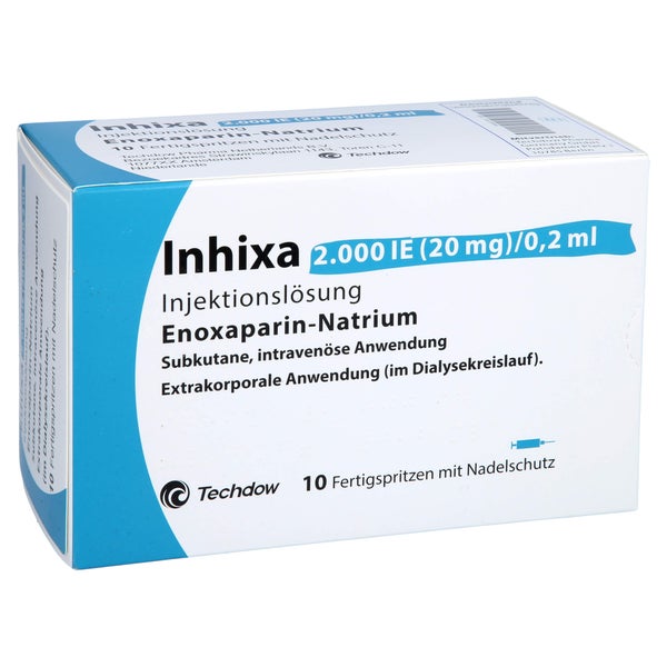INHIXA 2.000 I.E. 20 mg/0,2 ml ILO F.Sp.+Sich-Sys. 10 St