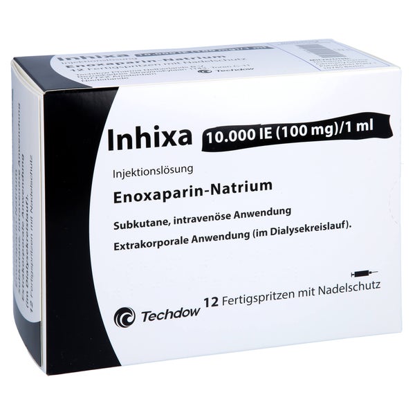 INHIXA 10.000 I.E. 100 mg/1 ml ILO F.Sp.+Sich-Sys. 12 St