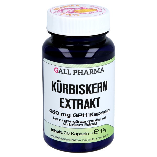 Kürbiskern Extrakt 450 mg GPH Kapseln 30 St