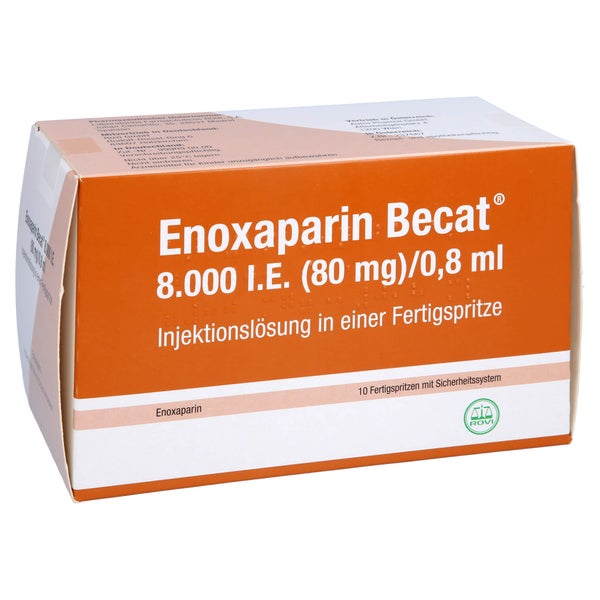 ENOXAPARIN Becat 8.000 I.E. 80mg/0,8ml ILO FS+Si.S 10 St