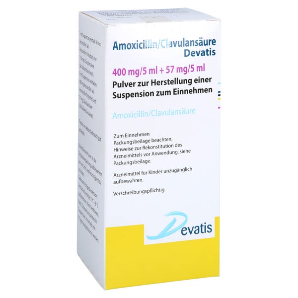AMOXICILLIN/Clavulansäure Devat.400mg/5ml+57mg/5ml 140 ml