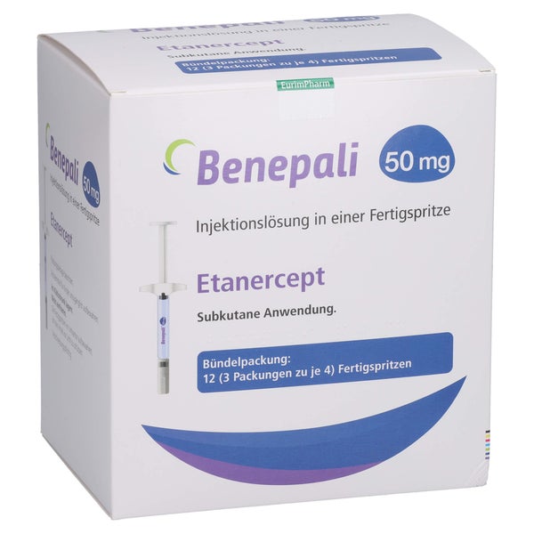 BENEPALI 50 mg Fertigspritze mit Injektionslsg. 12 St