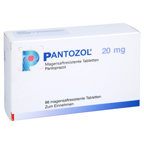PANTOZOL 20 mg magensaftresistente Tabletten 98 St