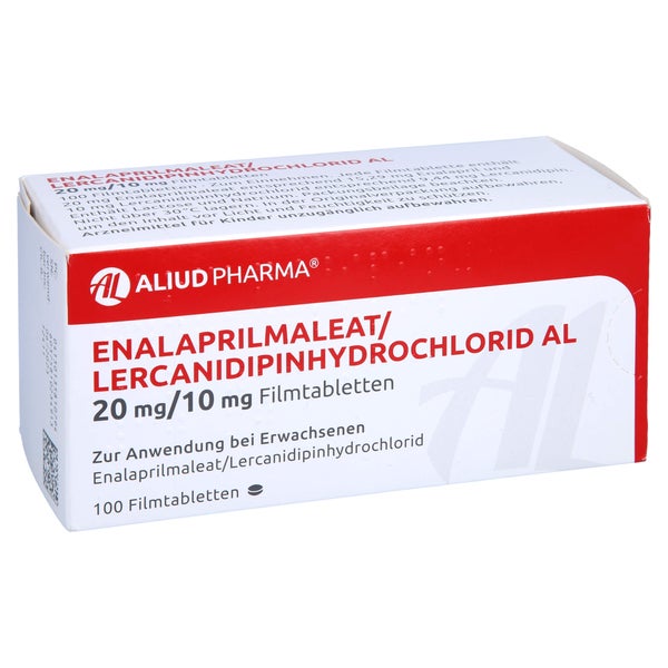 ENALAPRILMALEAT/Lercanidipinhydrochlor.AL 20/10mg 100 St