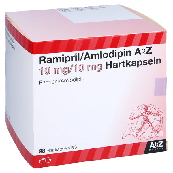 RAMIPRIL/Amlodipin AbZ 10 mg/10 mg Hartkapseln 98 St