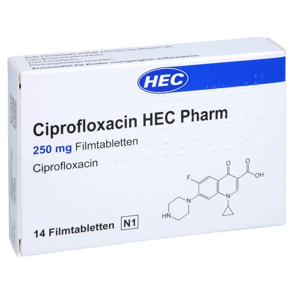 CIPROFLOXACIN HEC Pharm 250 mg Filmtabletten 14 St