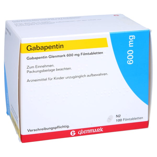GABAPENTIN Glenmark 600 mg Filmtabletten 100 St