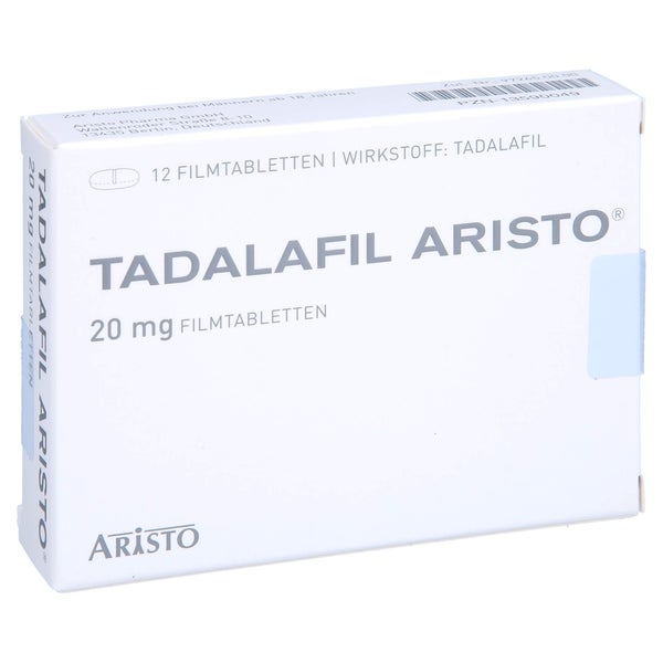 Tadalafil Aristo 20 mg Filmtabletten 12 St