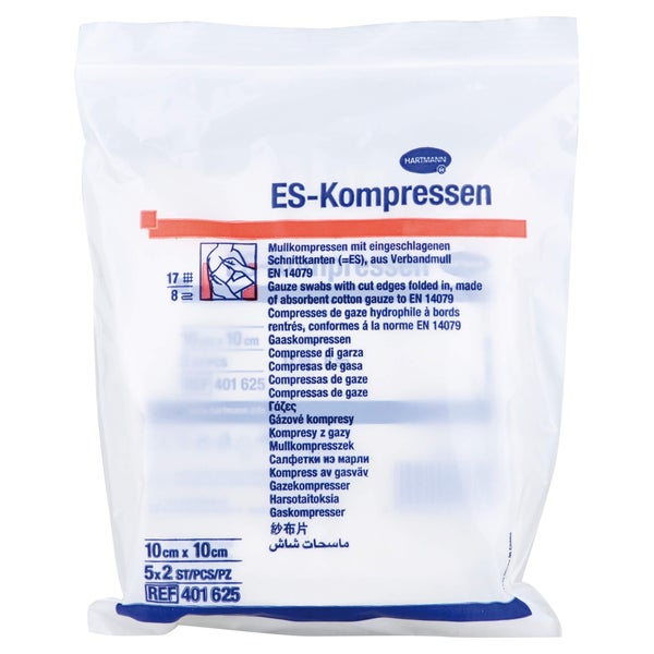 Es-kompressen Steril 7,5x7,5 cm 8fach 5X2 St