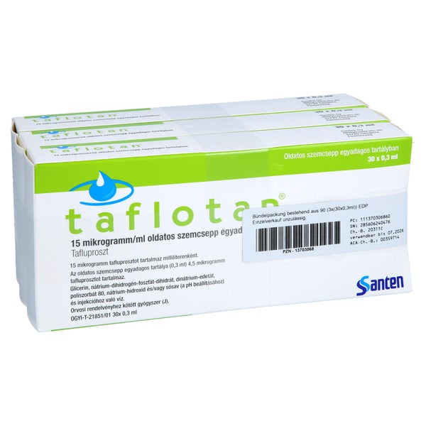 TAFLOTAN sine 15 µg/ml Augentr.im Einzeldosisbeh. 90X0,3 ml
