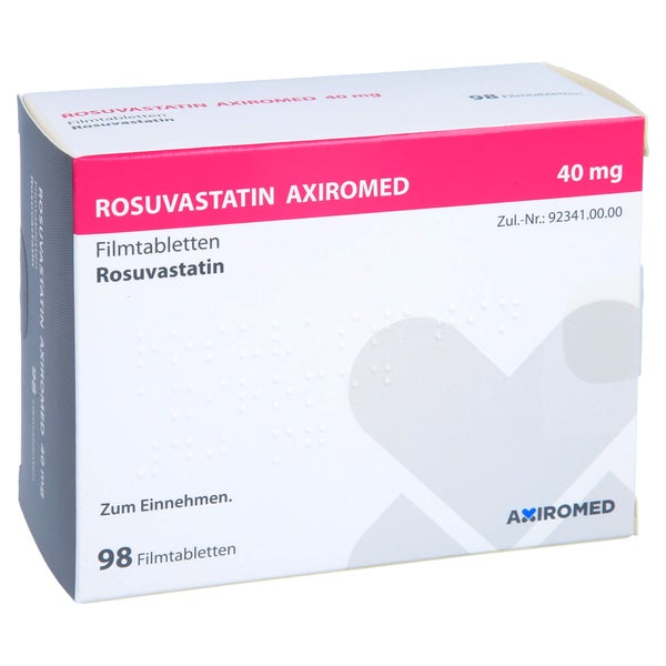 ROSUVASTATIN AXIROMED 40 mg Filmtabletten 98 St