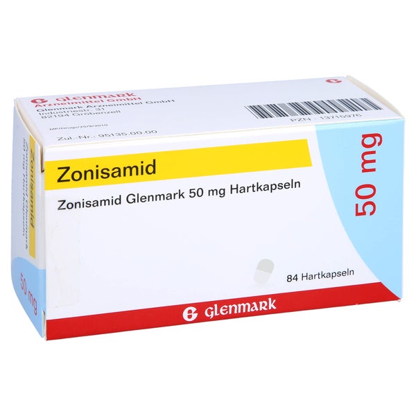 Zonisamid Glenmark 50 mg Hartkapseln 84 St