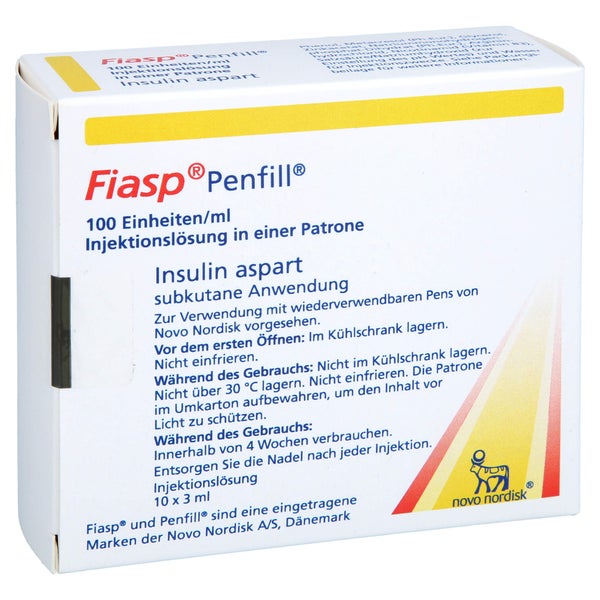 FIASP 100 E/ml Penfill Inj.-Lsg.in Patrone 10X3 ml