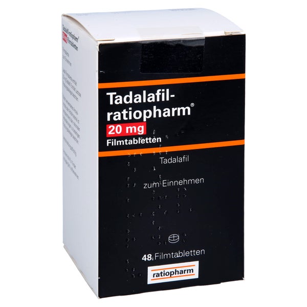 TADALAFIL-ratiopharm 20 mg Filmtabletten 48 St