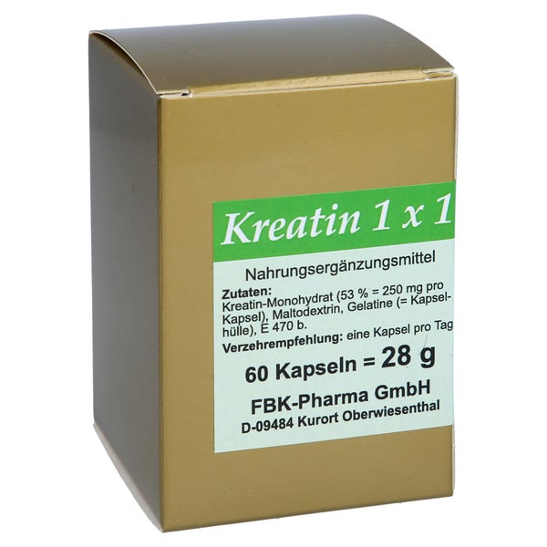 Kreatin 1X1 pro Tag Kapseln 60 St