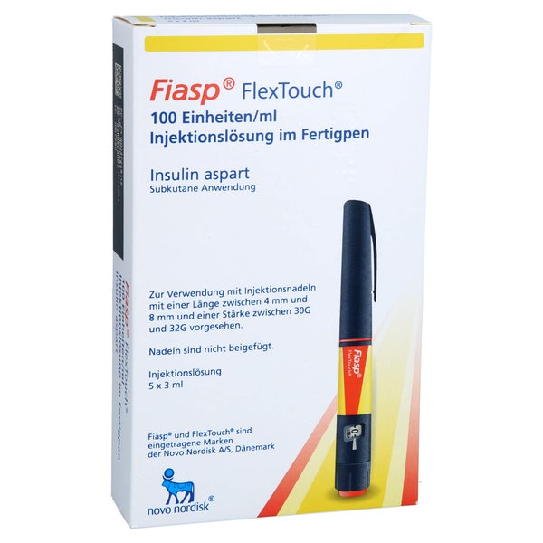 FIASP 100 E/ml FlexTouch Inj.-Lsg.in Fertigpen 5X3 ml
