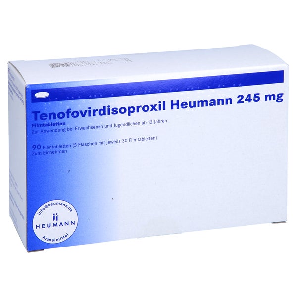 TENOFOVIRDISOPROXIL Heumann 245 mg Filmtabletten 90 St