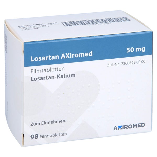 Losartan Axiromed 50 mg Filmtabletten 98 St