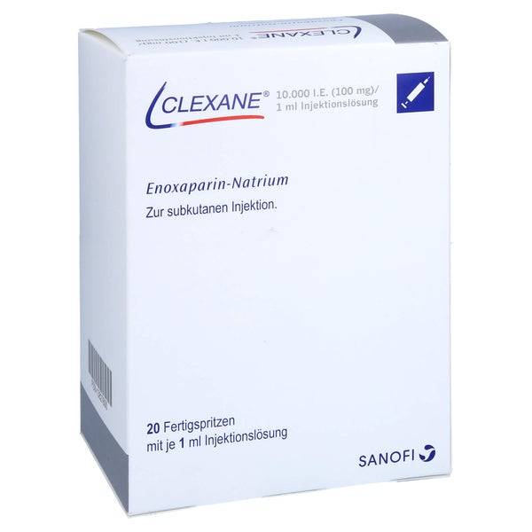 CLEXANE 10.000 I.E. 100mg/ml Inj.-Lsg.i.e.F.-Sp. 20 St