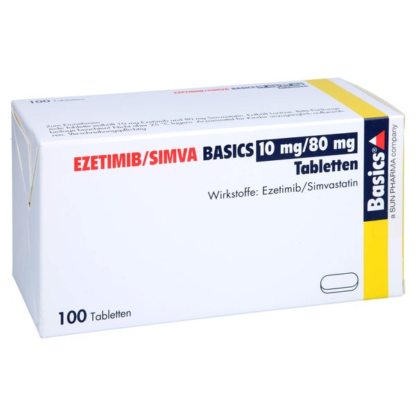 EZETIMIB/SIMVA BASICS 10 mg/80 mg Tabletten 100 St