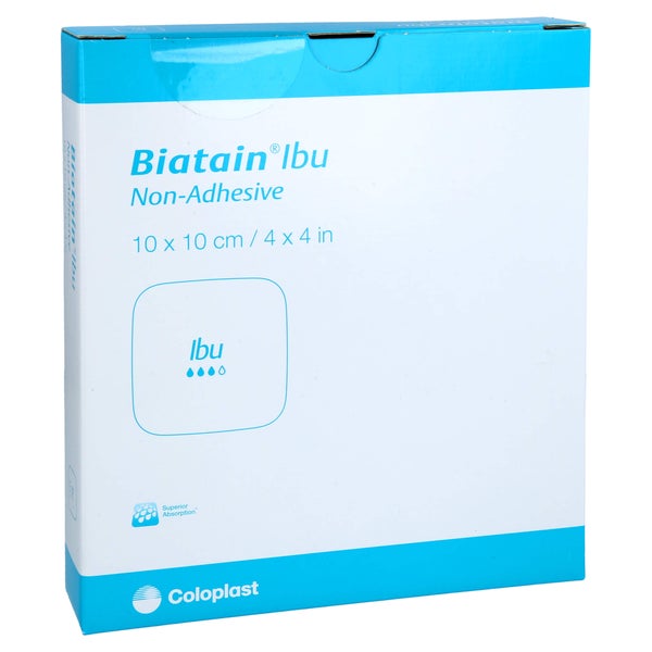 Biatain Ibu Schaumverband 10x10 cm nicht 5 St