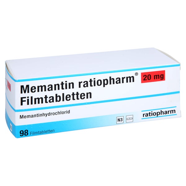 Memantin Ratiopharm 20 mg Filmtabletten 98 St