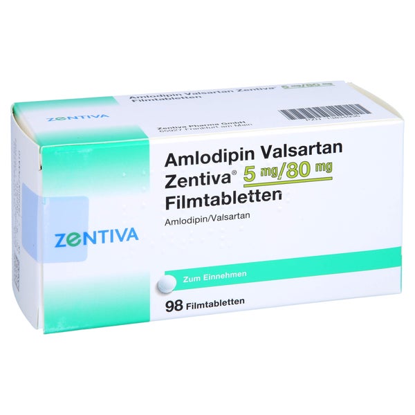 AMLODIPIN Valsartan Zentiva 5 mg/80 mg 98 St