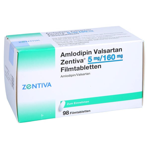 AMLODIPIN Valsartan Zentiva 5 mg/160 mg 98 St