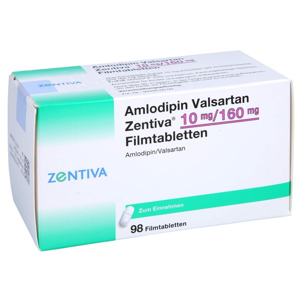 AMLODIPIN Valsartan Zentiva 10 mg/160 mg 98 St