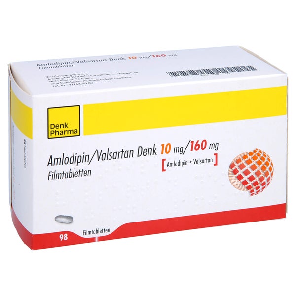 AMLODIPIN/Valsartan Denk 10 mg/160 mg 98 St