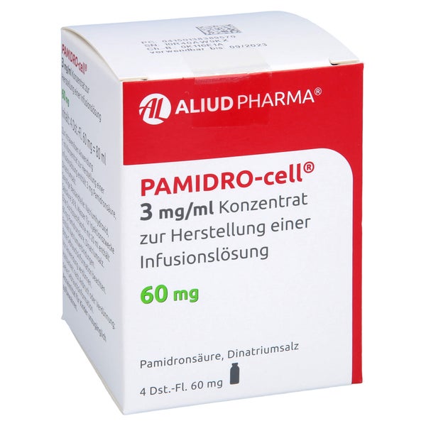 PAMIDRO-cell 3 mg/ml 60mg Konz.z.H.e.Inf.Lsg.ALIUD 4X1 St