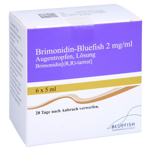 BRIMONIDIN-Bluefish 2 mg/ml Augentropfen 6X5 ml