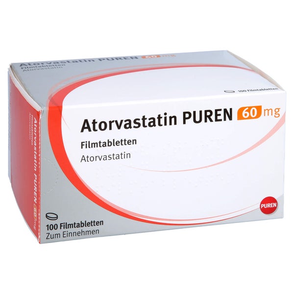 Atorvastatin Puren 60 mg Filmtabletten 100 St