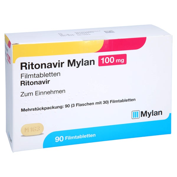 Ritonavir Mylan 100 mg Filmtabletten 90 St