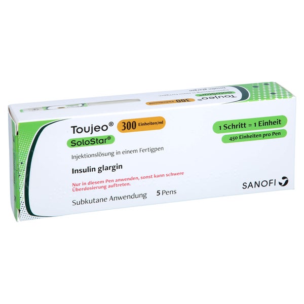 TOUJEO 300 E/ml SoloStar Inj.-Lsg.i.e.Fertigpen 5X1,5 ml