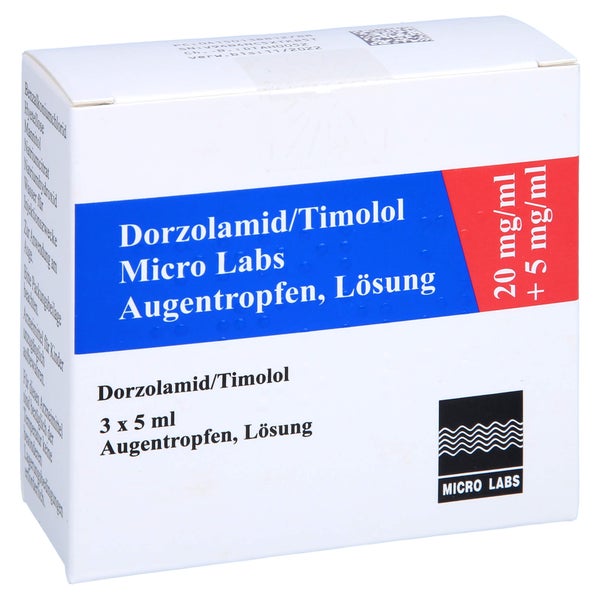 DORZOLAMID/Timolol Micro Labs 20 mg/ml+5 mg/ml ATR 3X5 ml