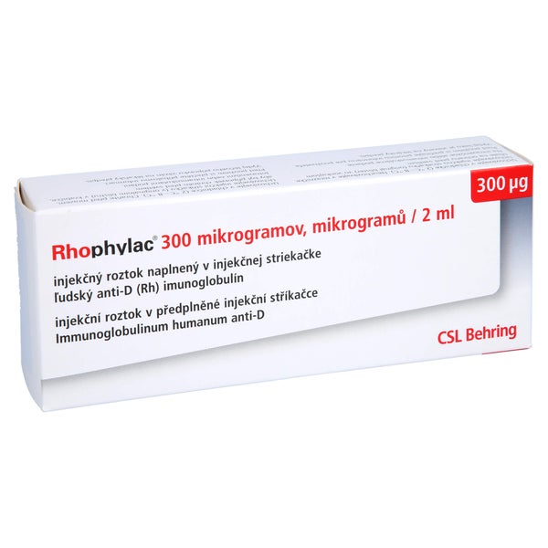 RHOPHYLAC 300 µg/2 ml Injektionslsg.in Fertigspr. 1X2 ml