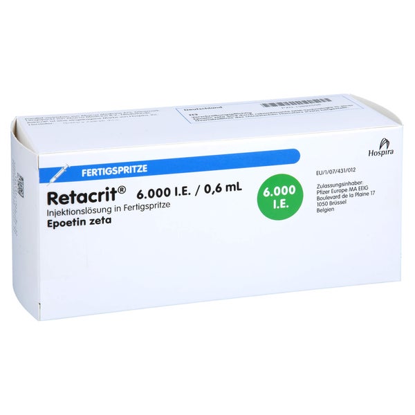 RETACRIT 6.000 I.E./0,6 ml Inj.-L.i.e.Fertigspr. 6 St